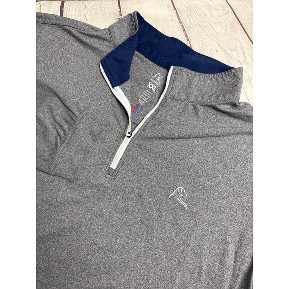 Rhoback Other - Rhoback 1/4 Zip Pullover Shirt Men's 2XL Heather Gray Stretch Performance Golf